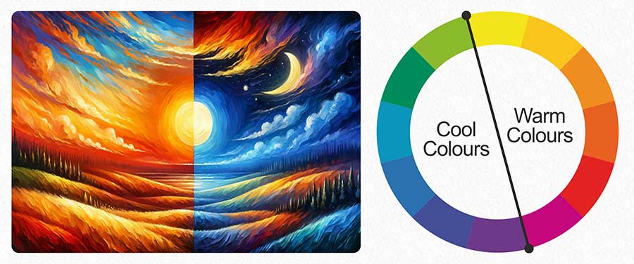 How to Plan Colour Schemes in Art, About Colour Theory, Colour Theory for Artists, Color Theory, About Color, Colour Theory for Beginners, The Art of Colour, Color Theory in Art, Introduction to Colour Theory for Artists and Art Lovers, Warm and Cool Colour Schemes