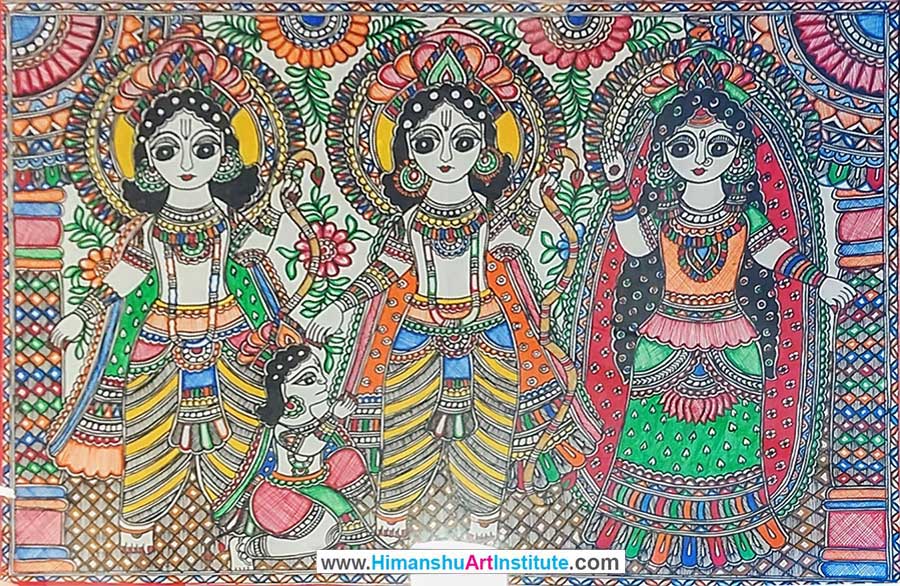 Indian Folk Art, About Mithila Painting, About Madhubani Painting, Online Madhubani Painting Classes, Madhubani Painting Course, Indian Traditional Art, Certificate Course in Madhubani Painting, Bihar Folk Art, Mithila Painting Classes, Madhubani Painting Haritage of Indian Art