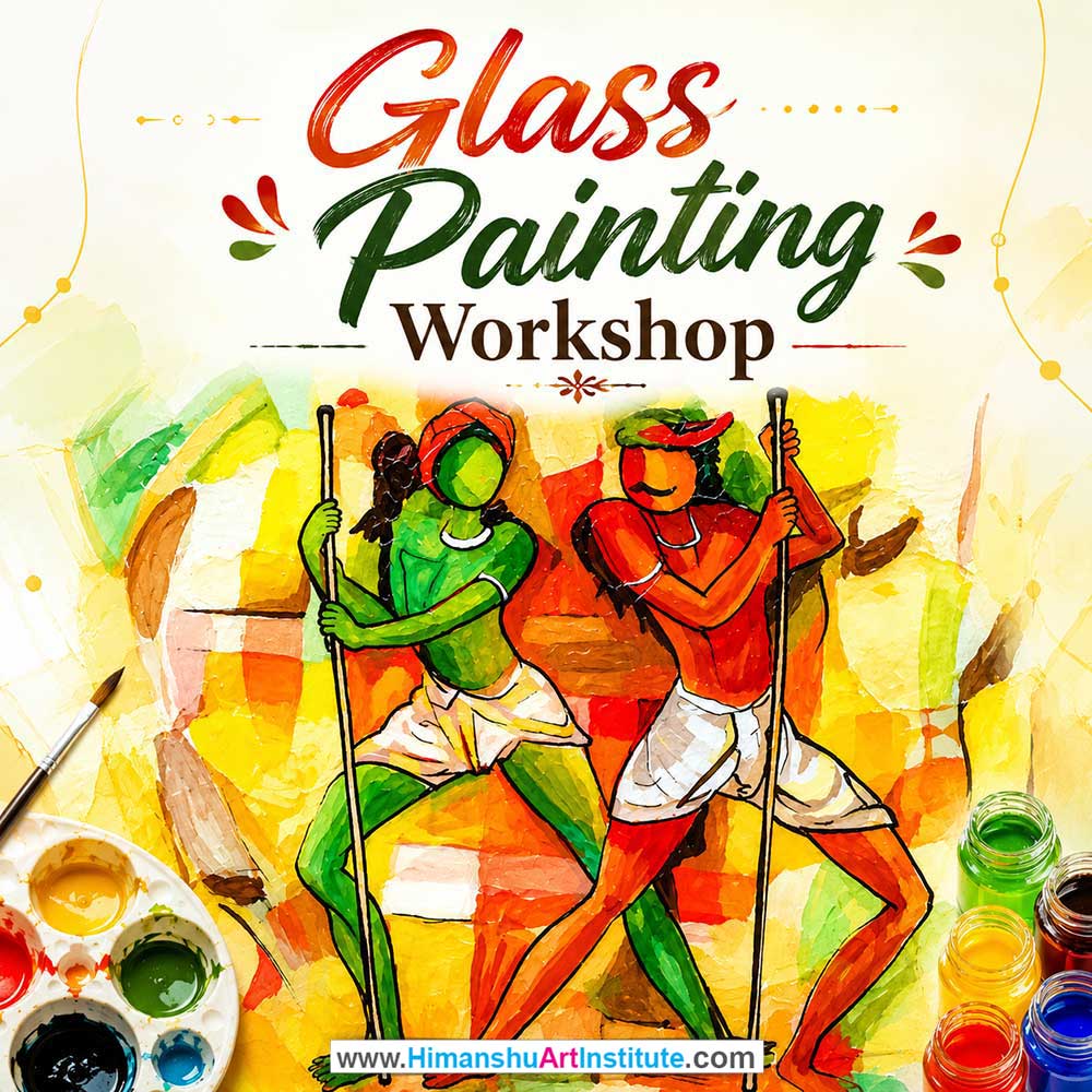 Glass Painting Workshop Glass Painting Workshop for Young and Adults in Delhi, Online Glass Painting Workshp for Young and Adults, Best Art & Craft Workshop for Adults near Me