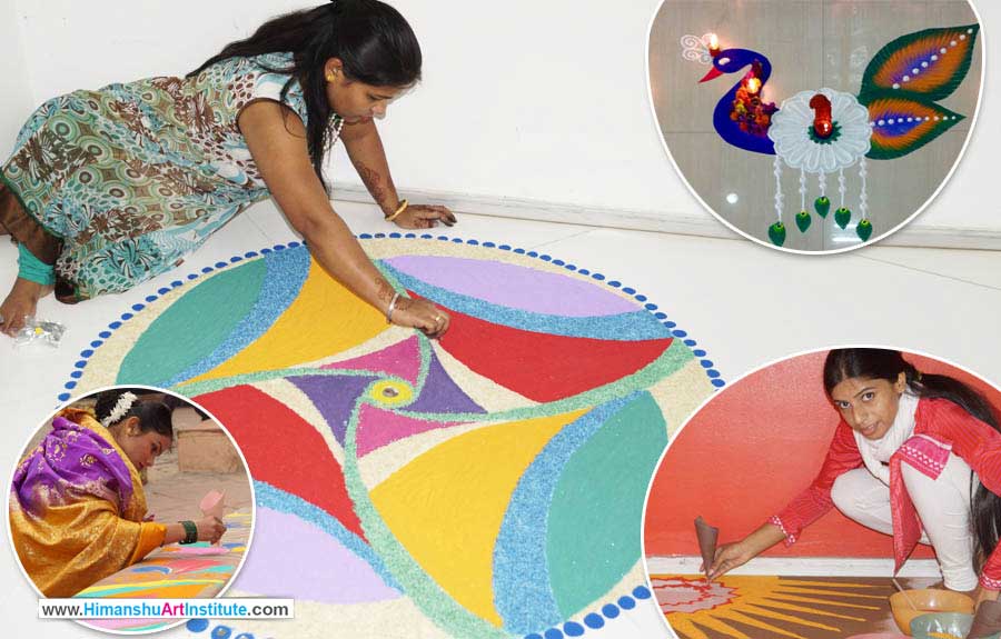 Online Rangoli Making Workshop for Foreigners in Delhi