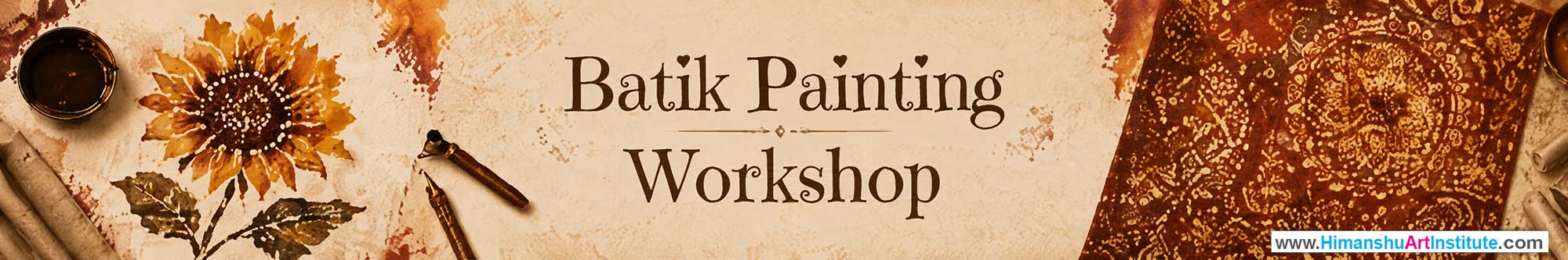 Batik Painting Workshop for Foreigners, Batik Painting Workshop for Foreigners in Delhi, Online Batik Painting Workshop for Foreigners, Indian Folk Art Classes for Foreigners, Indian Art Workshop for Foreigners, Himanshu Art Institute