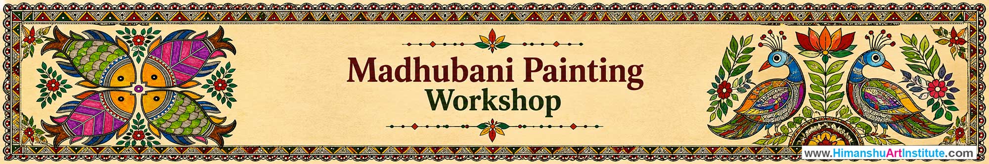 Madhubani Painting Workshop for Foreigners, Madhubani Painting Workshop for Foreigners in Delhi, Online Madhubani Painting Workshop for Foreigners, Indian Folk Art Classes for Foreigners, Indian Art Workshop for Foreigners, Himanshu Art Institute
