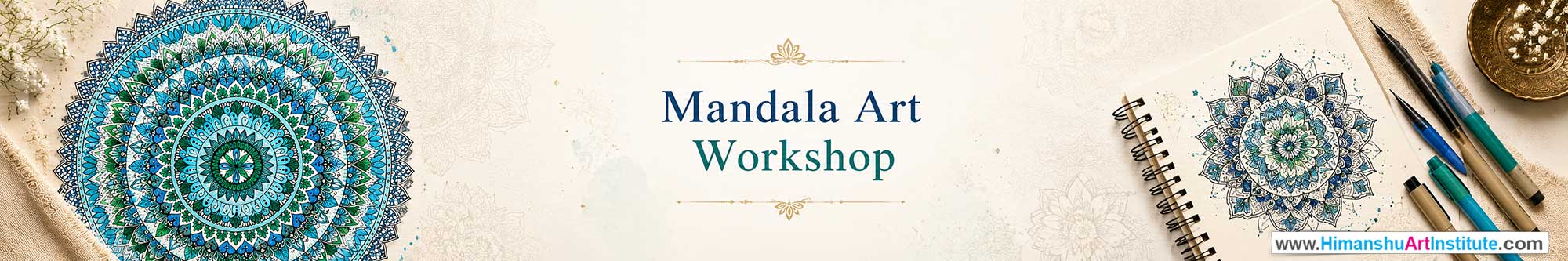 Mandala Art Workshop for Foreigners, Mandala Art Workshop for Foreigners in Delhi, Online Mandala Art Workshop for Foreigners, Indian Folk Art Classes for Foreigners, Indian Art Workshop for Foreigners, Himanshu Art Institute