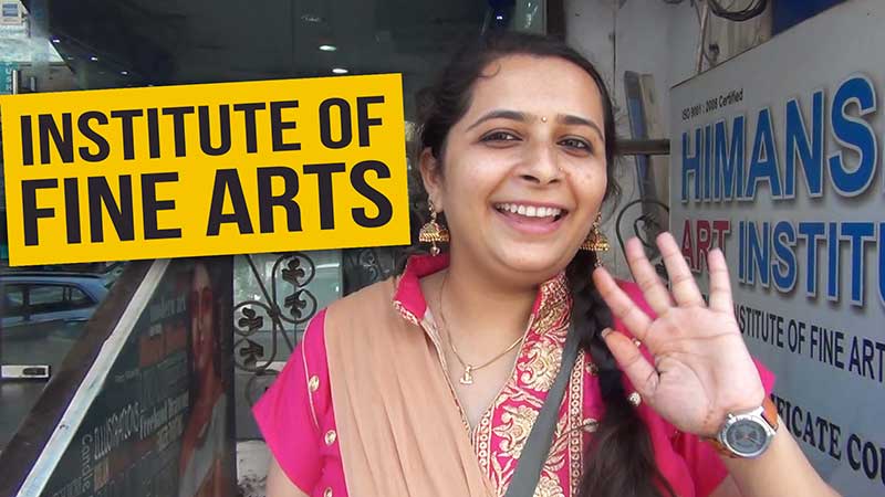 Artist Vinita Joshi from Indore, Madhya Pradesh Visited Himanshu Art Institute and Introduced Himanshu Art Institute, A Complete Institute of Fine Art and Crafts in India