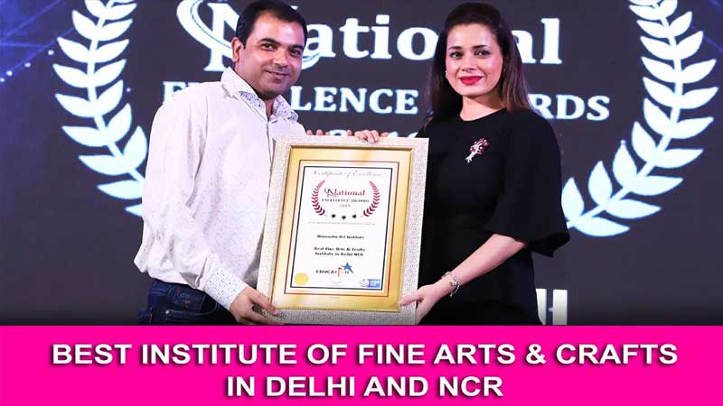 Himanshu Art Institute was awarded the National Excellence Awards for Best Fine Art & Craft Institute in Delhi and NCR. Presented the Award of Excellence by Film Actress Neelam to the Himanshu Art Institute and the Founder of Himanshu Art Institute Mr Mohit Manocha received that award