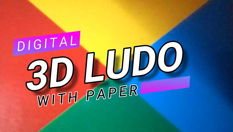 Creative Digital Paper 3D Ludo Made by Paper, Creative Paper Craft Work, Diy Paper, Ludo, Online Paper Craft Classes, Digital Art, Digital 3D Ludo, Best Institute of Paper Art in Delhi, India