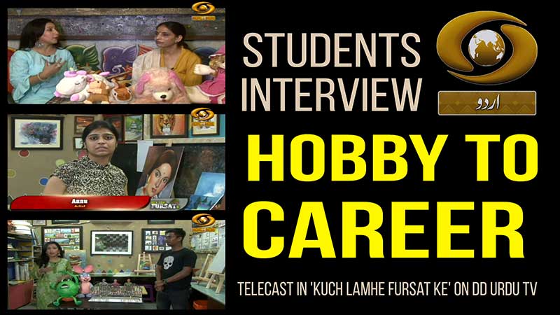 Students Interview on Making Their Hobby to Their Career in Kuch Lamhe Fursat Ke on DD Urdu TV <span>Award Programme Telecast on Zee Business News