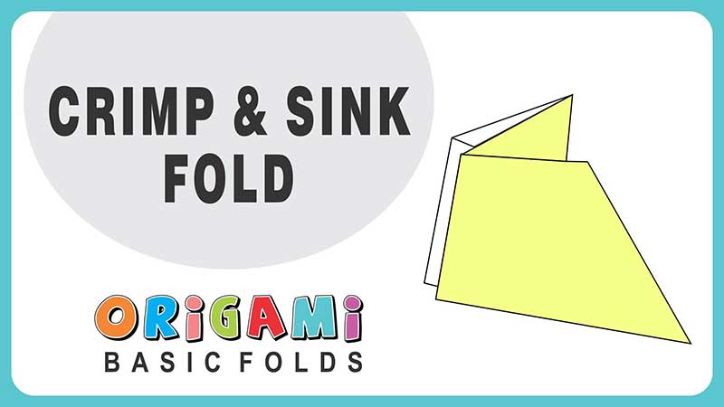 Learn Origami, Origami Basic Folds, Origami Basic Shapes for Beginners, How to Learn Origami Basic Folds for Beginners, Very Simple & Easy Steps of Paper Origami Crimp and Sink Folds, Tutorial in Step by Step for Origami Crimp and Sink Folds, Online Origami Classes, Origami Workshop for Kids, Corporate in Delhi, NCR, India