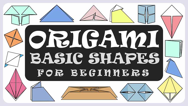 Learn Origami, Origami Basic Folds, Origami Basic Shapes for Beginners, How to Learn Origami Basic Folds for Beginners, Very Simple & Easy Steps of Paper Origami Folds, Tutorial in Step by Step for Origami Folds, Online Origami Classes, Origami Workshop for Kids, Corporate in Delhi, NCR, India