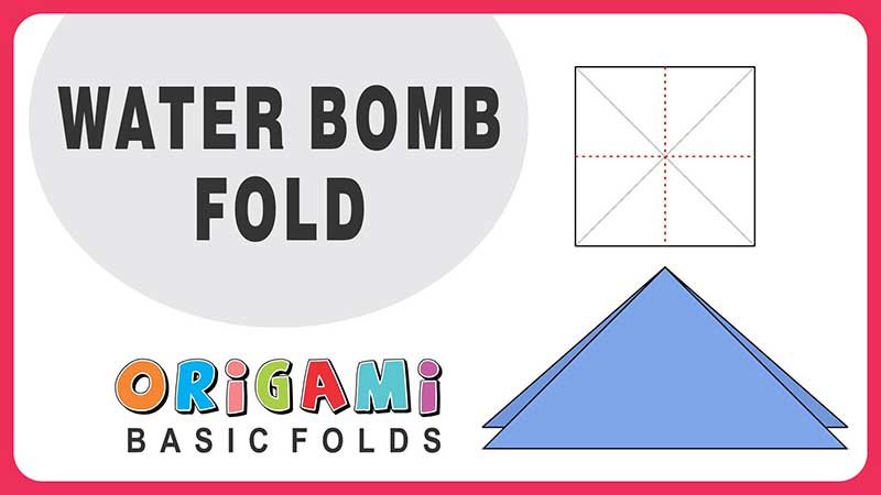 Learn Origami, Origami Basic Folds, Origami Basic Shapes for Beginners, How to Learn Origami Basic Folds for Beginners, Very Simple & Easy Steps of Paper Origami Water Bomb Folds, Tutorial in Step by Step for Origami Water Bomb Folds, Online Origami Classes, Origami Workshop for Kids, Corporate in Delhi, NCR, India