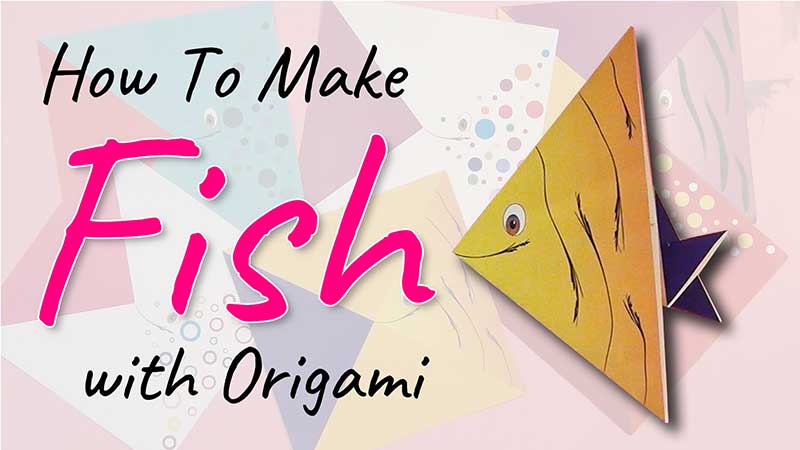 Learn Origami, Easy Steps of Paper Origami Fish, How to Make Fish with Origami Paper in a Very Simple Way, Origami Paper Fish Tutorial in Step by Step for Beginners, Online Origami Classes, Origami Workshop for Kids, Corporate in Delhi, NCR, India