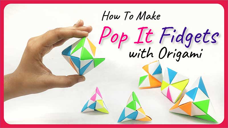 Learn Origami, Easy Steps of Paper Origami Pop It Fidgets, How to Make Pop It Fidgets with Origami Paper in a Very Simple Way, Origami Paper Pop It Fidgets Tutorial in Step by Step for Beginners, Online Origami Classes, Origami Workshop for Kids, Corporate in Delhi, NCR, India