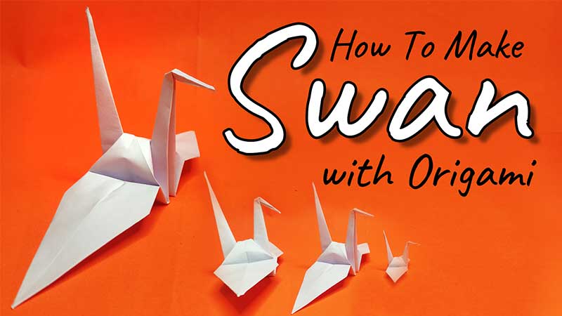 Learn Origami, Easy Steps of Paper Origami Swan, How to Make Swan with Origami Paper in a Very Simple Way, Origami Paper Swan Tutorial in Step by Step for Beginners, Online Origami Classes, Origami Workshop for Kids, Corporate in Delhi, NCR, India