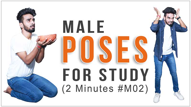 A Video Series of Reference Images of Male Poses for Drawing Study for All Fine Arts Students and Artists, You can Easily Study It on Your Computer, Mobile Device, Laptop, or Tablet, Best Fine Art Institute in Delhi, India