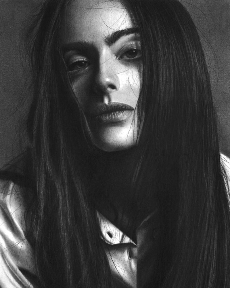 Lady, Drawing, sketch, portrait #realistic drawing, Lady