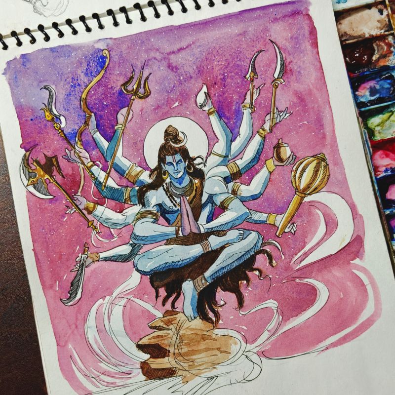 Shiva✨, Drawing, sketch, portrait #realistic drawing, Shiva✨