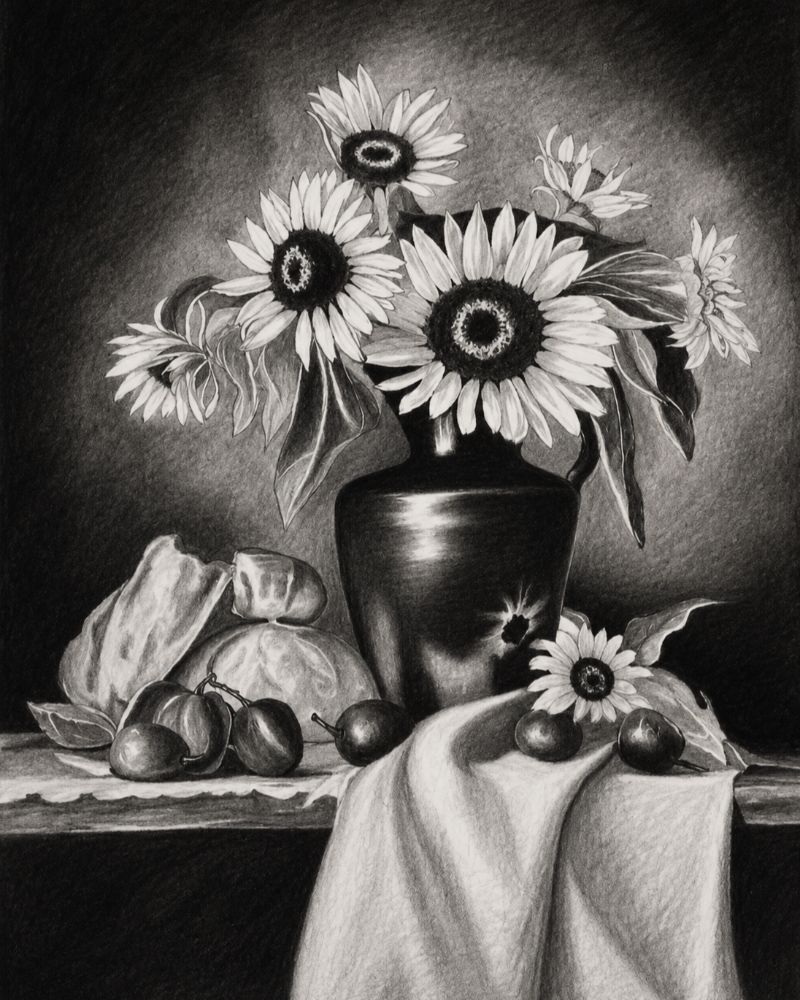 Sunflowers in Silence